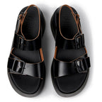 Sandalias Camper Tasha Sandals Negro, vista cenital del par