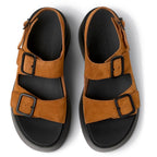 Sandalias Camper Tasha Sandals Marrón, vista cenital del par