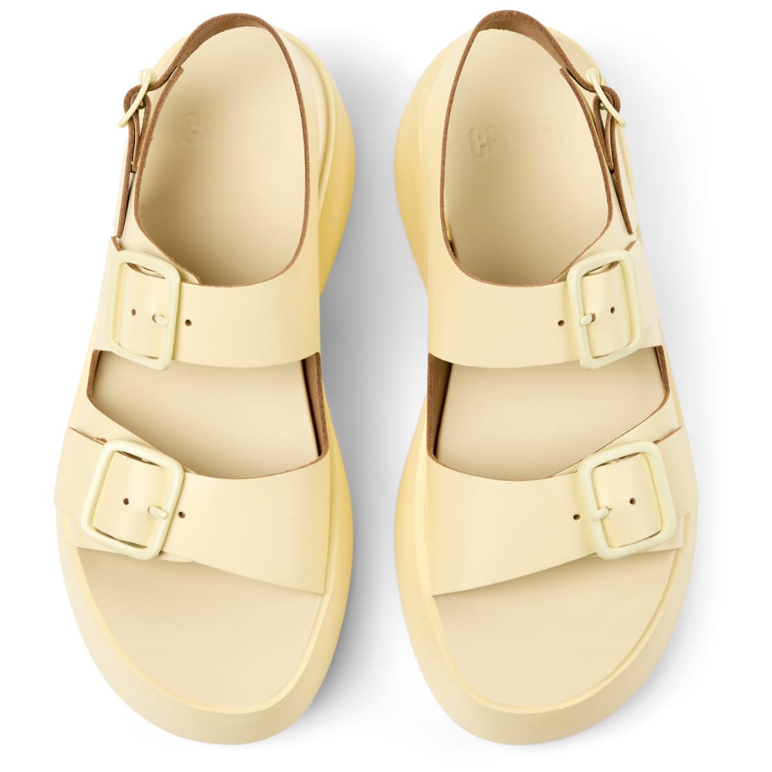 Sandalias Camper Tasha Amarillo Mujer vista superior