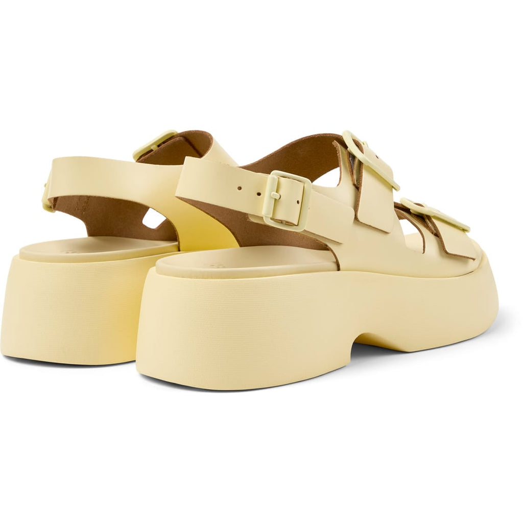 Sandalias Camper Tasha Amarillo Mujer vista trasera