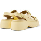 Sandalias Camper Tasha Amarillo Mujer vista trasera
