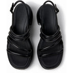 Sandalias Camper Thelma Sandal Negro, vista cenital del par