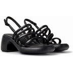 Sandalias Camper Thelma Sandal Negro, vista frontal en tres cuartos