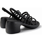 Sandalias Camper Thelma Sandal Negro, vista trasera en tres cuartos