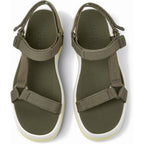 Sandalias Camper Pelotas Flota Up Verde, vista cenital del par