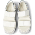 Sandalias Camper Pelotas Flota Up Blanco, vista cenital del par