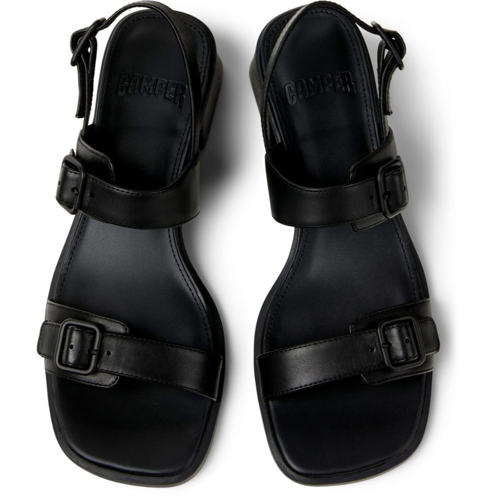 Sandalias Camper Kora Negro Mujer vista superior