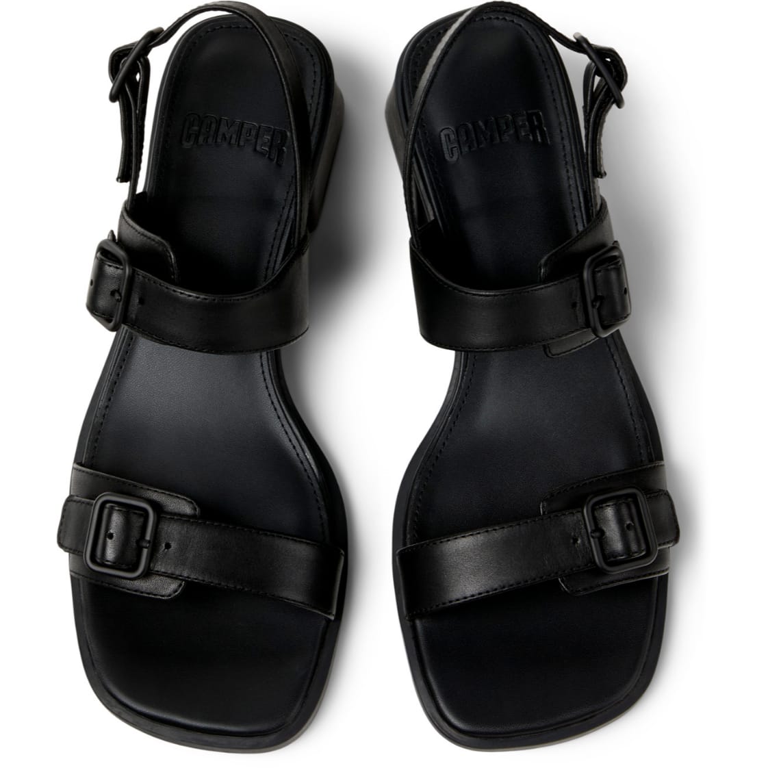 Sandalias Camper Kora Negro Mujer vista superior
