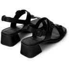 Sandalias Camper Kora Negro Mujer vista trasera