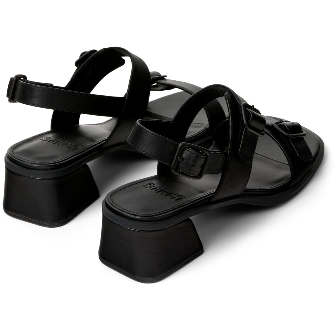 Sandalias Camper Kora Negro Mujer vista trasera
