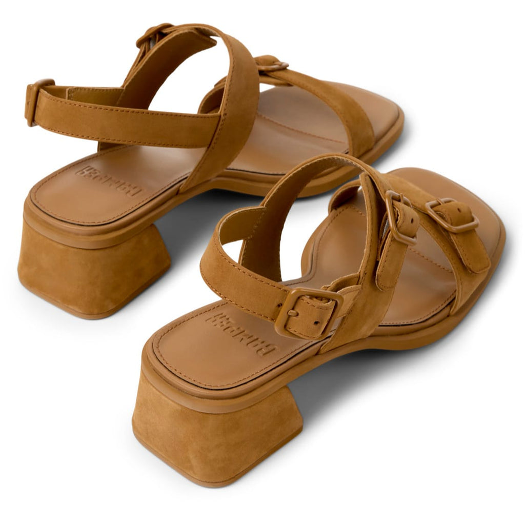 Sandalias Camper Kora Marrón Mujer vista trasera