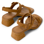 Sandalias Camper Kora Marrón Mujer vista trasera