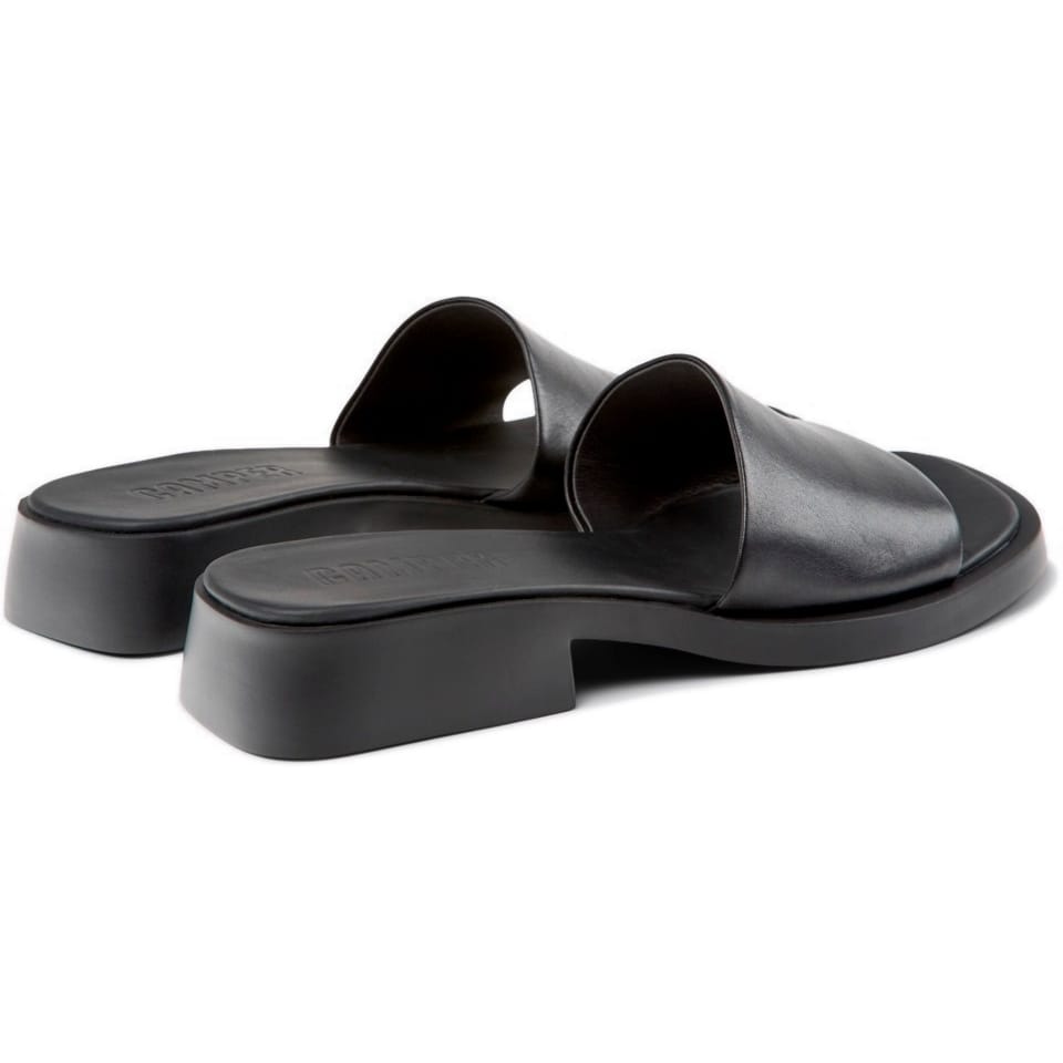 Sandalias Camper Dana Sandals Negro, vista trasera en tres cuartos