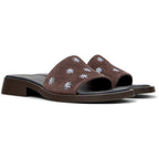 Sandalias Camper Dana Marrón Oscuro Mujer vista frontal