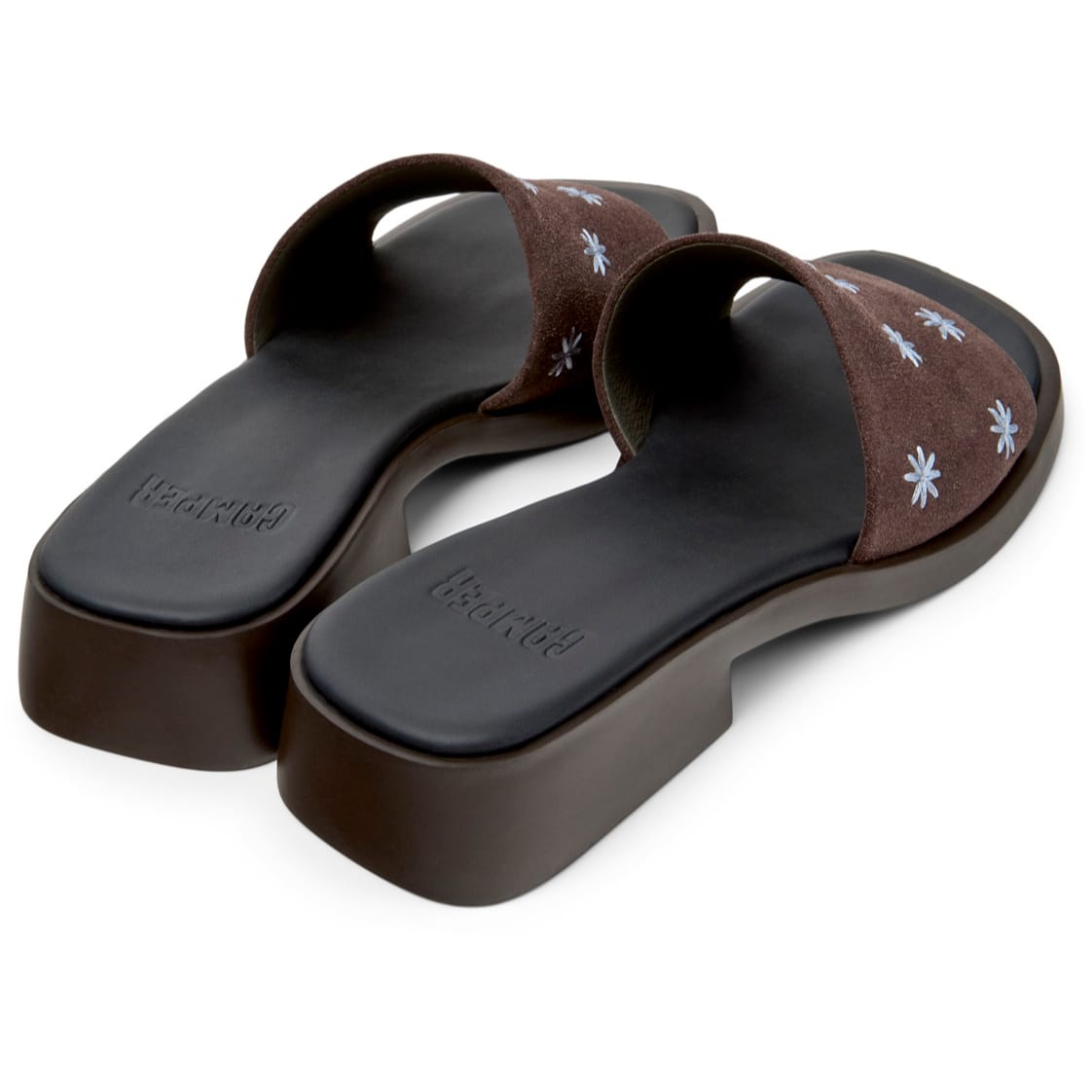 Sandalias Camper Dana Marrón Oscuro Mujer vista trasera