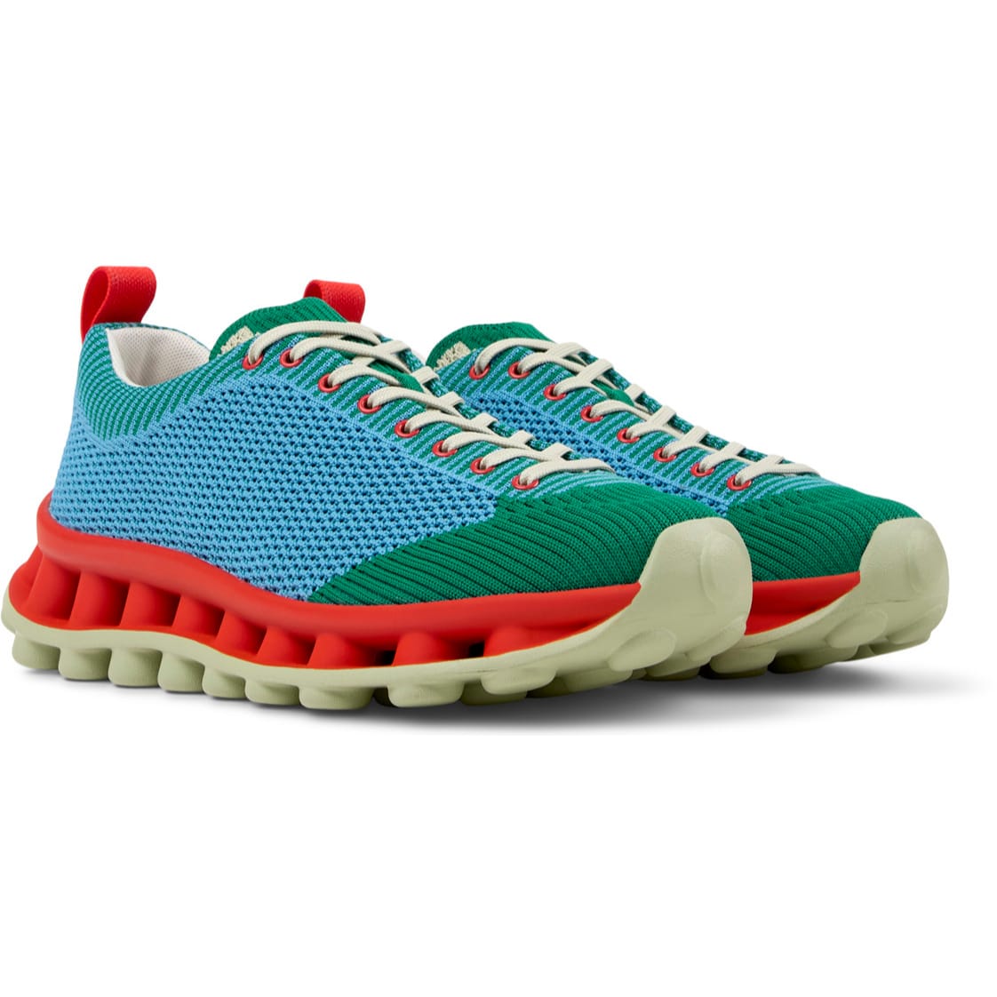 Zapatillas Camper Pelotissima Sunnei Multicolor Verde Mujer vista frontal
