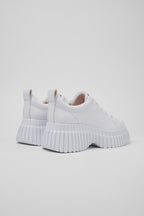 Zapatos Camper Pix BCN Blanco, vista trasera en tres cuartos