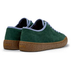 Zapatos Camper Peu Terreno Verde, vista trasera en tres cuartos