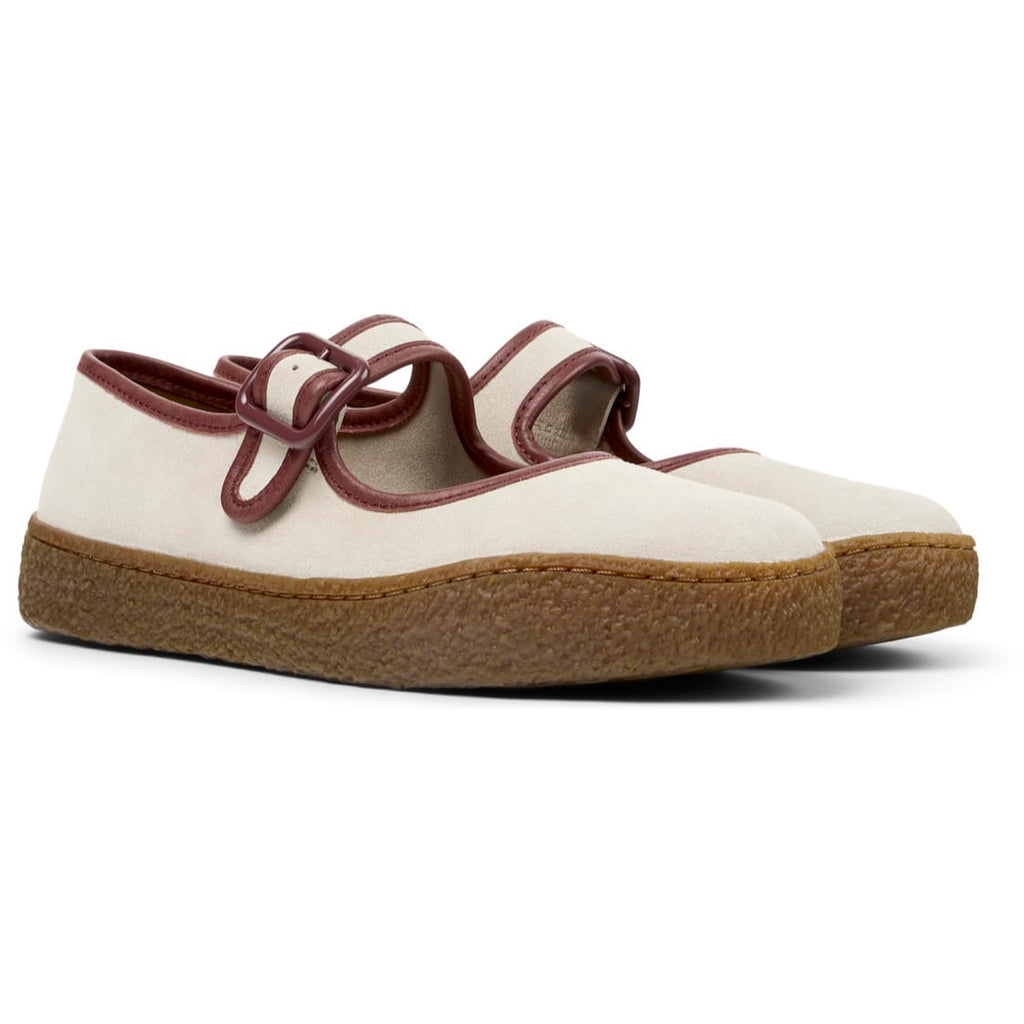 Ballerinas Camper Peu Terreno Beige Mujer vista frontal