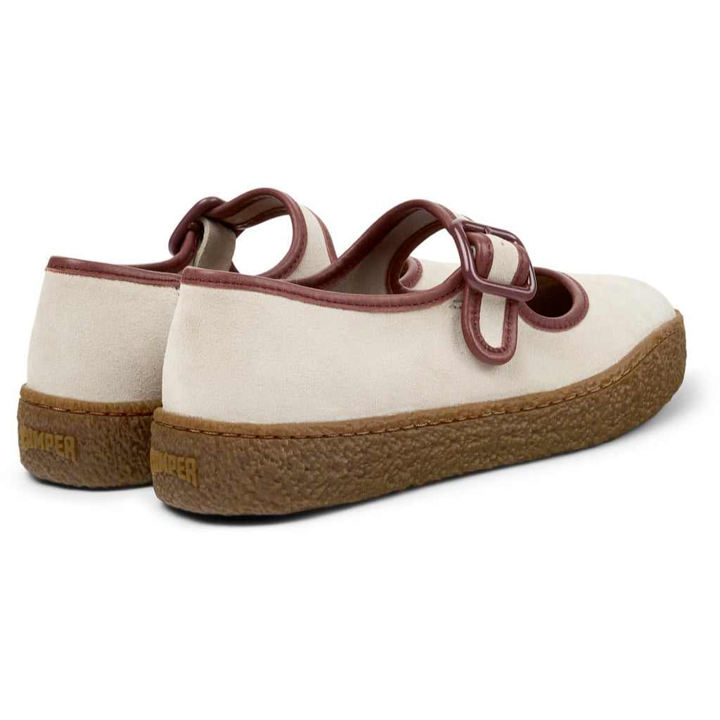 Ballerinas Camper Peu Terreno Beige Mujer vista trasera