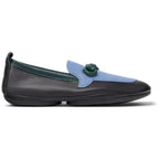 Ballerinas Camper Twins Negro/Azul/Celeste, perfil lateral