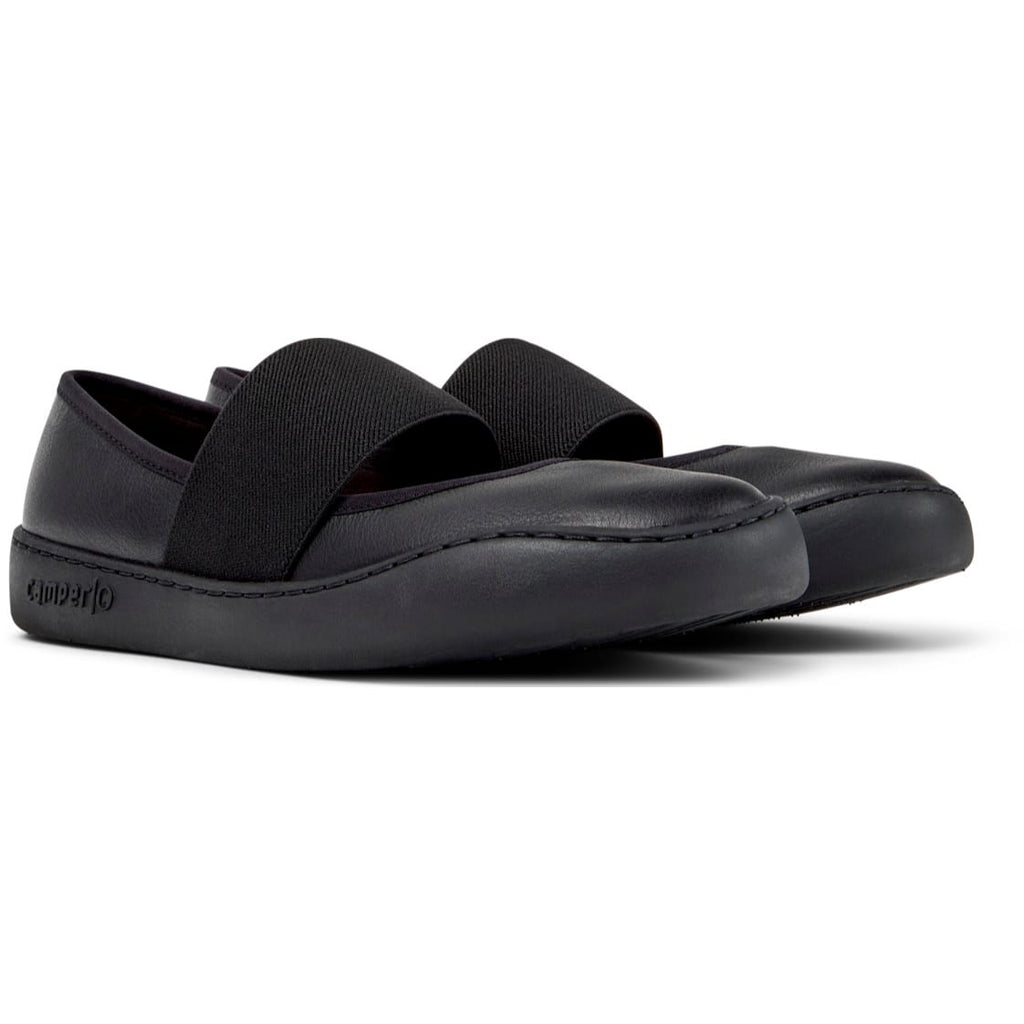 Ballerinas Camper Peu Touring Negro Mujer vista frontal