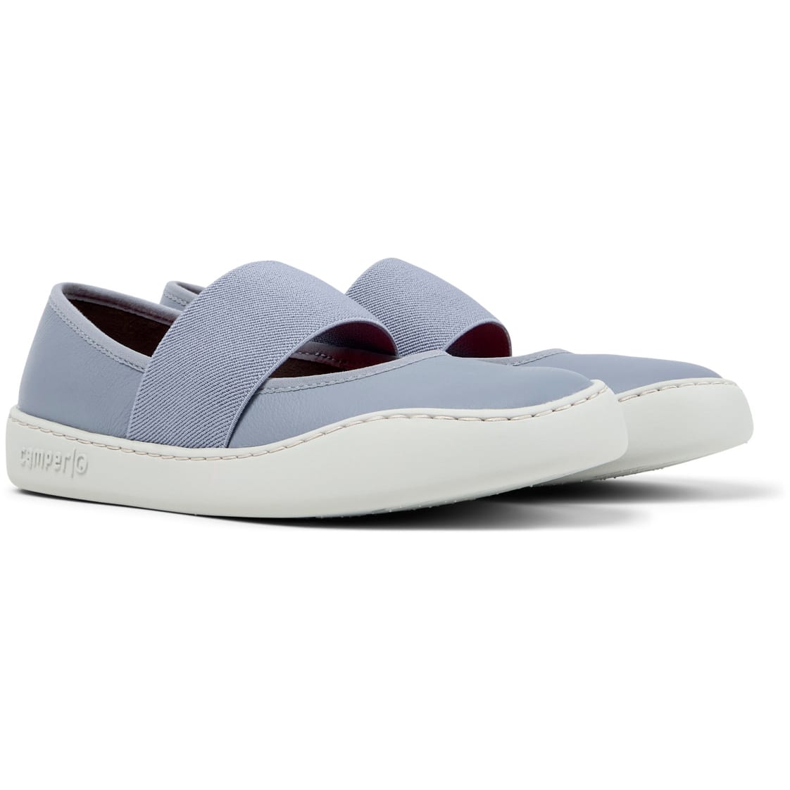 Ballerinas Camper Peu Touring Azul Mujer vista frontal