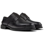 Zapatos Camper Pix Negro, vista frontal en tres cuartos