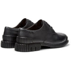 Zapatos Camper Pix Negro, vista trasera en tres cuartos