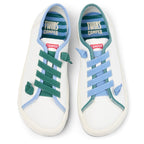 Zapatillas Camper Twins Blanco Lona Mujer vista superior