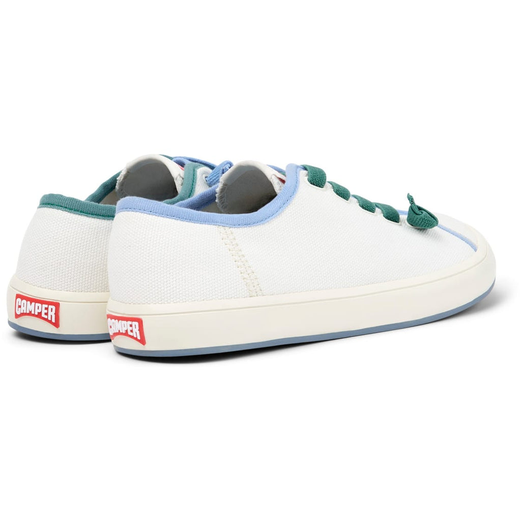 Zapatillas Camper Twins Blanco Lona Mujer vista trasera