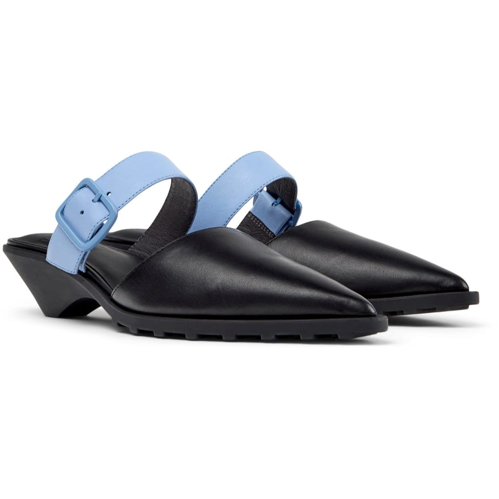 Mules Camper Anita Negro Mujer vista frontal