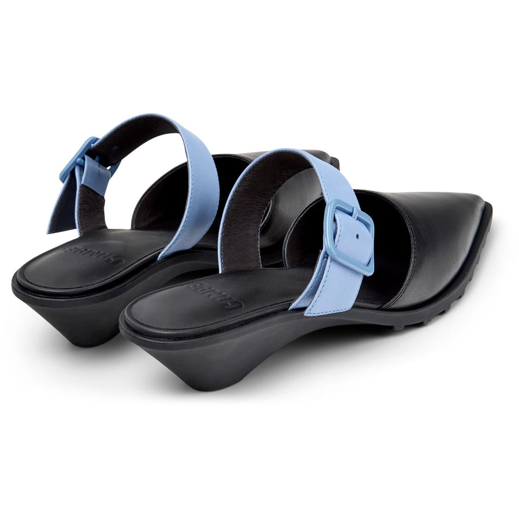 Mules Camper Anita Negro Mujer vista trasera