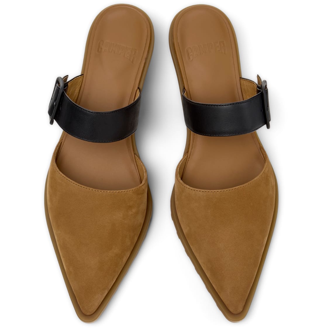Mules Camper Anita Marrón Mujer vista superior