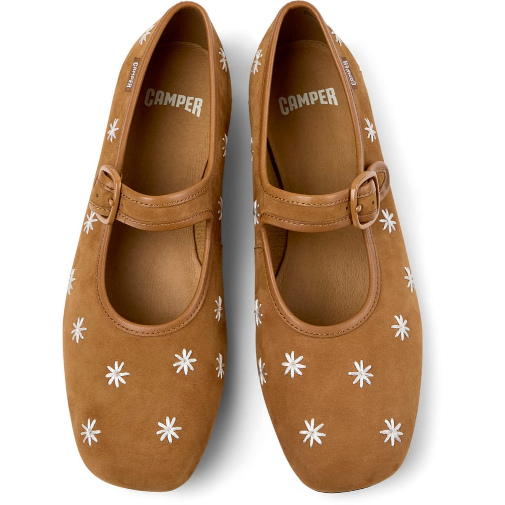 Ballerinas Camper Casi Myra Marrón Mujer vista superior