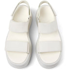 Sandalias Camper Pelotas Flota Up Blanco Mujer vista superior