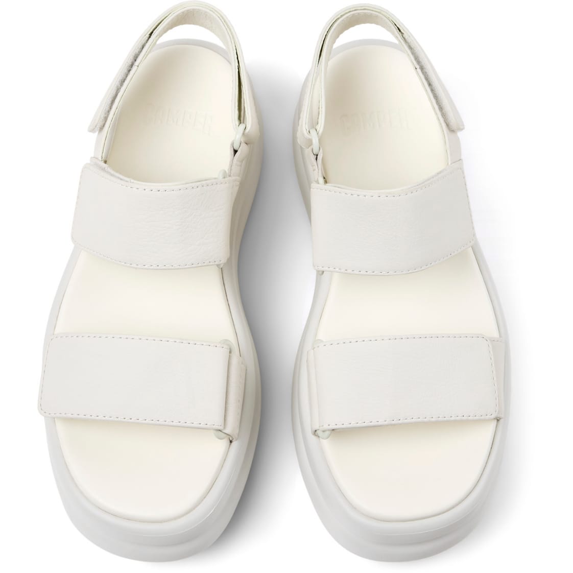 Sandalias Camper Pelotas Flota Up Blanco Mujer vista superior