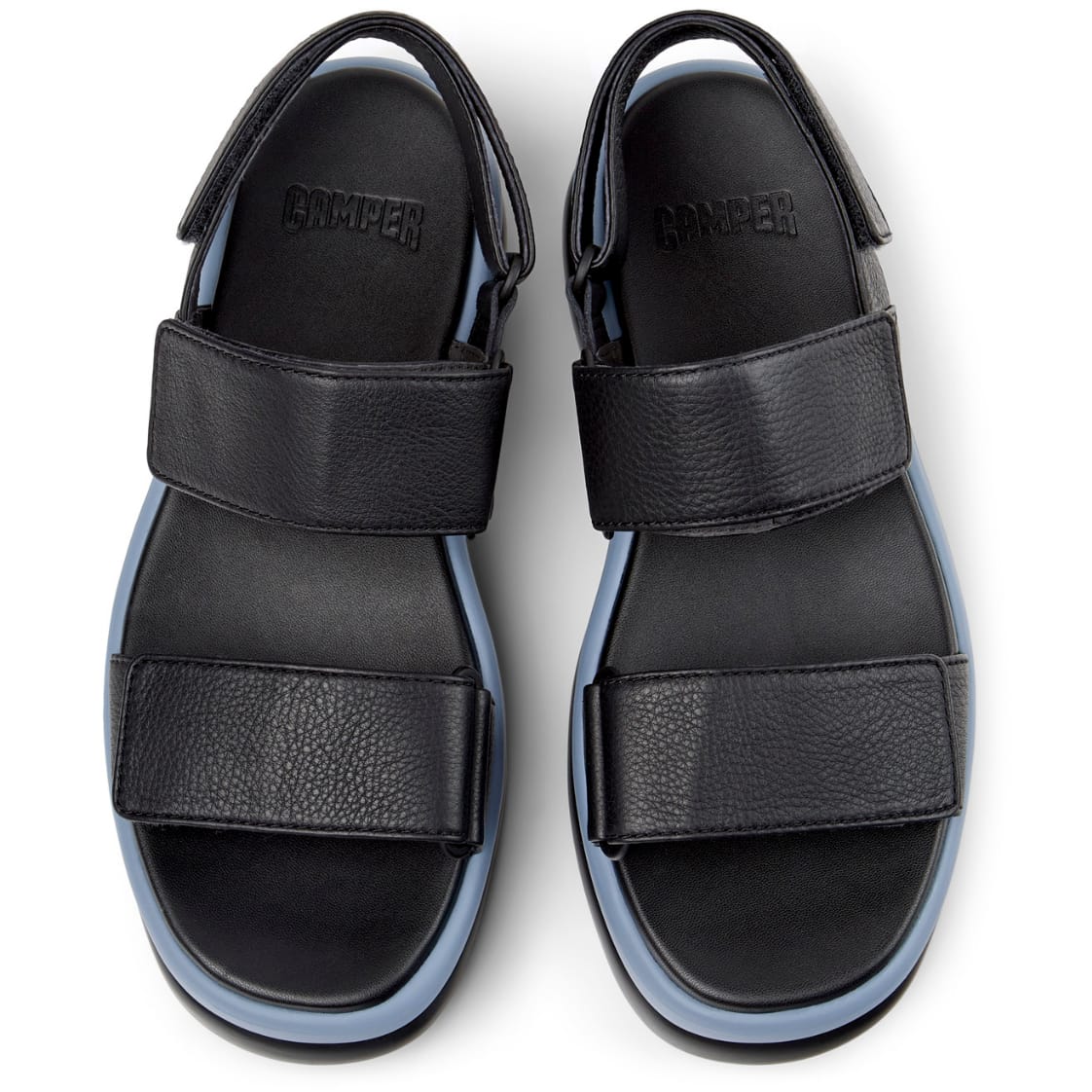 Sandalias Camper Pelotas Flota Up Negro Mujer vista superior