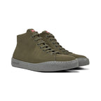 Zapatos Camper Peu Touring Verde, vista frontal en tres cuartos