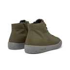 Zapatos Camper Peu Touring Verde, vista trasera en tres cuartos