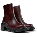 Botas y Botines Camper Pix London Burdeo, vista frontal en tres cuartos