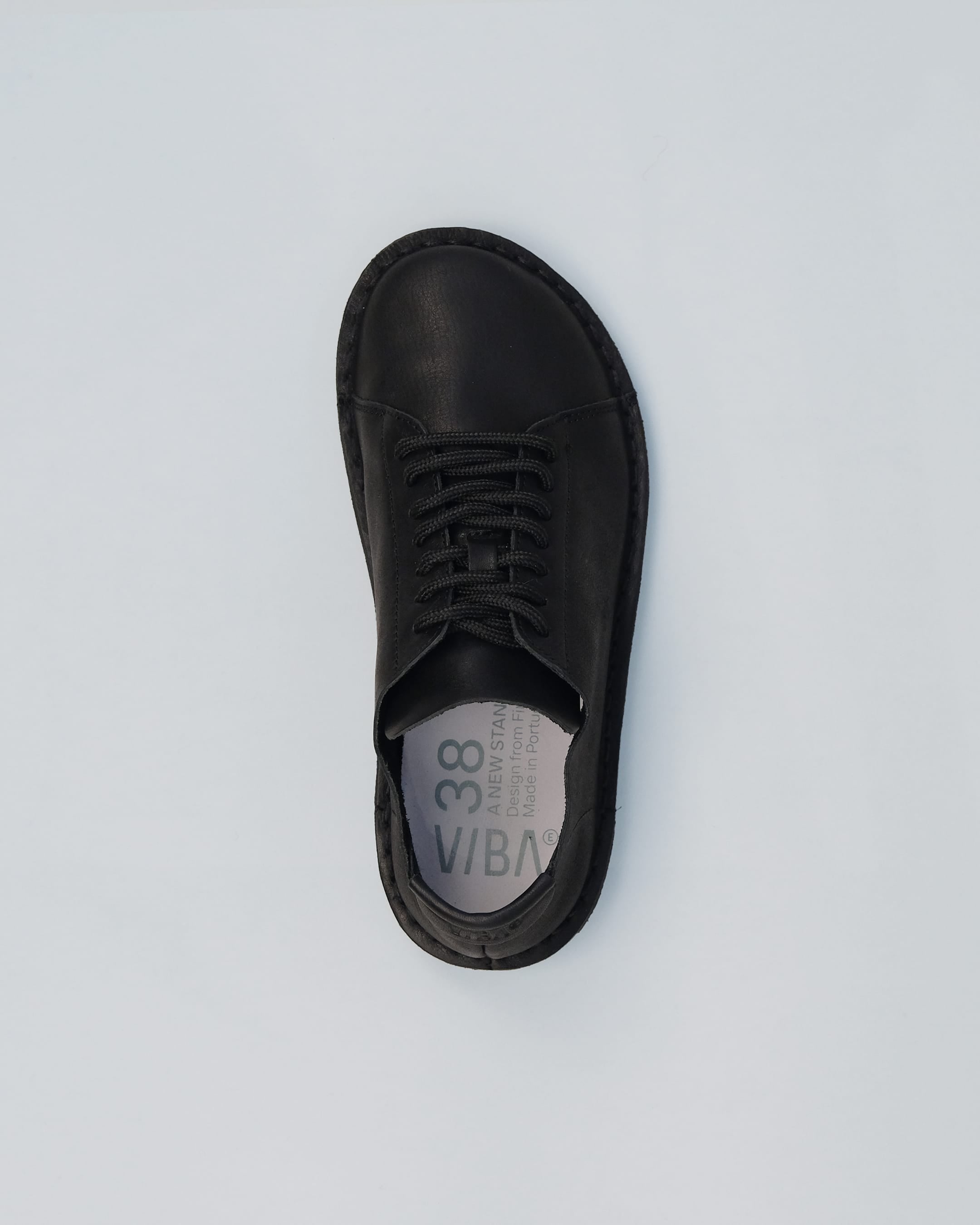 Zapatos VIBAe Lisboa Preto Black, vista cenital