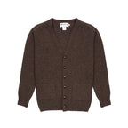 Sweater Harley of Scotland Cardigan Harley Hombre Porcupine, vista frontal completa, prenda extendida