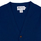 Sweater Harley of Scotland Cardigan Harley Hombre Noss, detalle del cuello y etiqueta