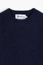Sweater Harley of Scotland Sweater Harley Hombre Navy, detalle de la etiqueta del cuello