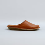 Zuecos VIBAe Roma Cognac Brown, perfil lateral