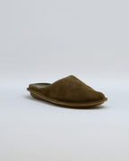 Zuecos VIBAe Roma Bosco Khaki, vista en tres cuartos