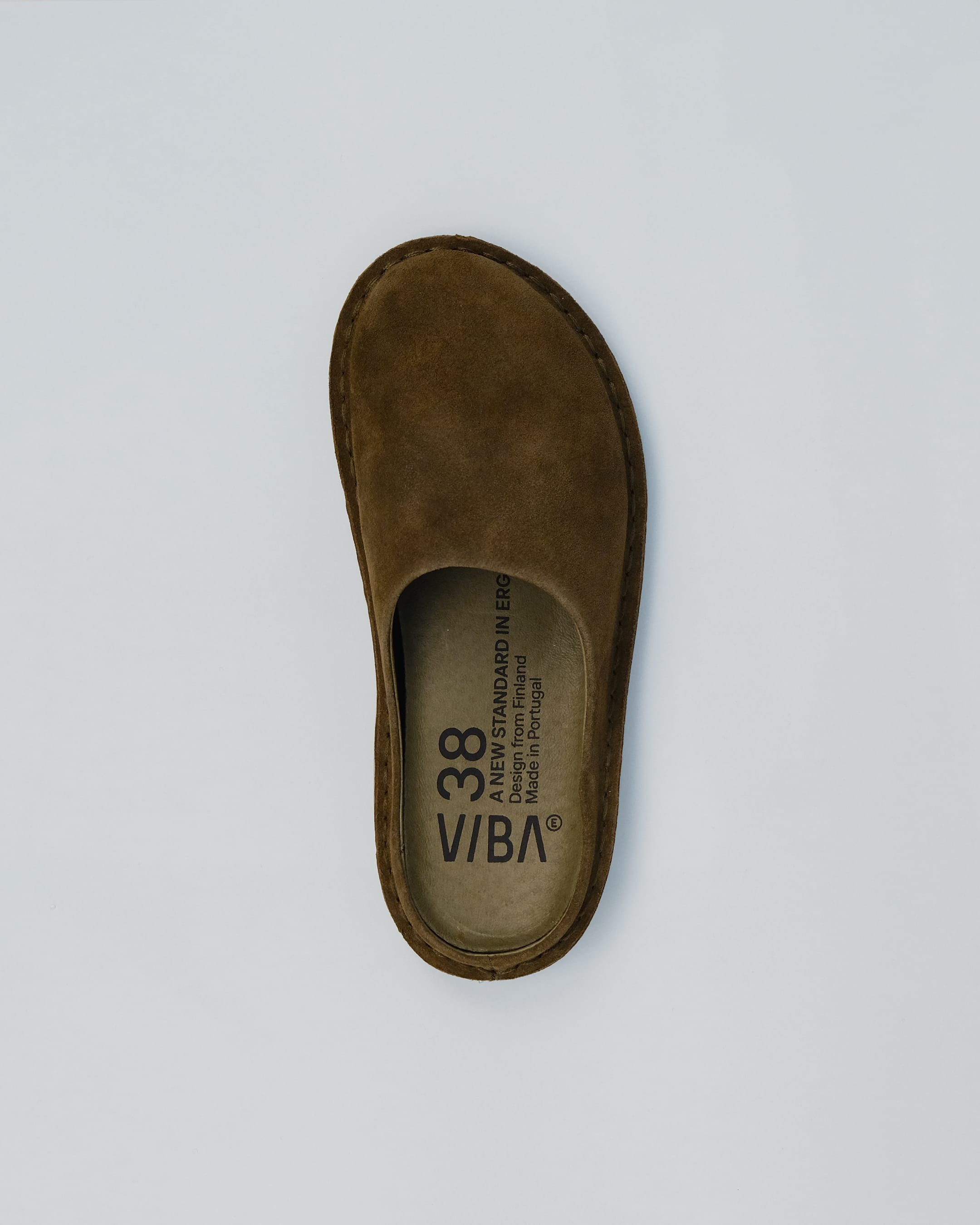 Zuecos VIBAe Roma Bosco Khaki, vista cenital