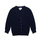 Sweater Harley of Scotland Cardigan Harley Hombre Nero Navy, vista frontal