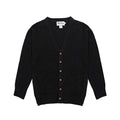 Sweater Harley of Scotland Cardigan Harley Hombre Black, vista frontal, prenda completa